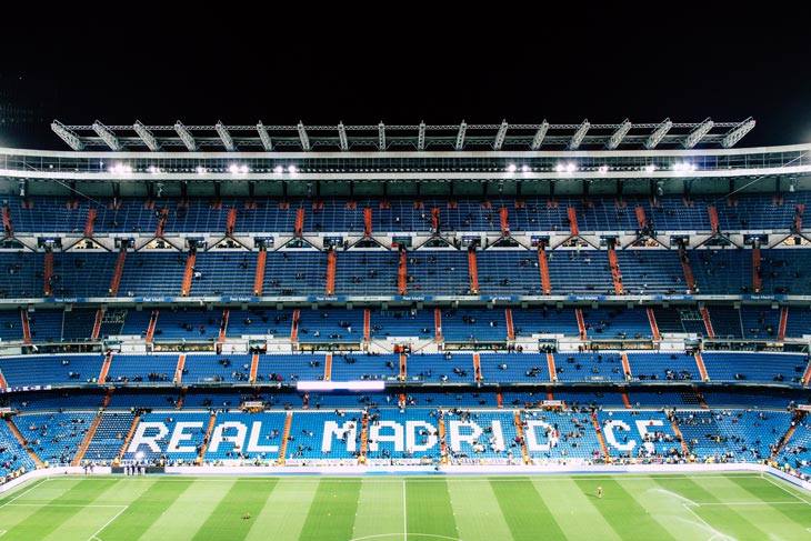 Partidos en el bernabeu